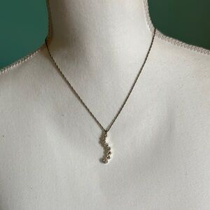 1928 Silver Key Pendant Necklace